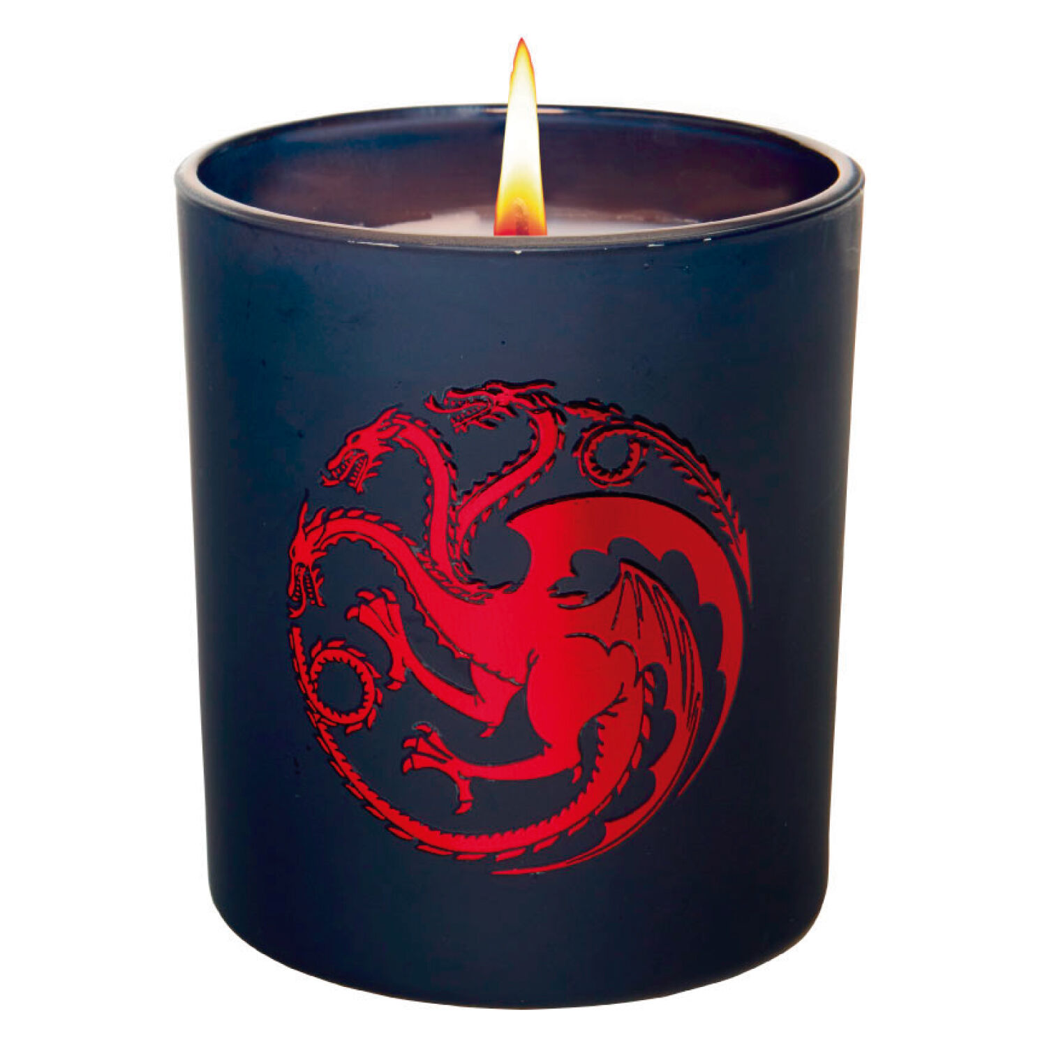 Game Of Thrones: House Targaryen Glass Candle Vela En Vaso image number 0.0