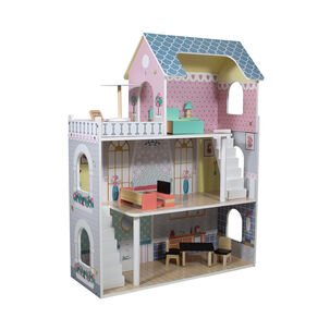 Casa De Muñecas + Muebles Madera Montessori Princesas
