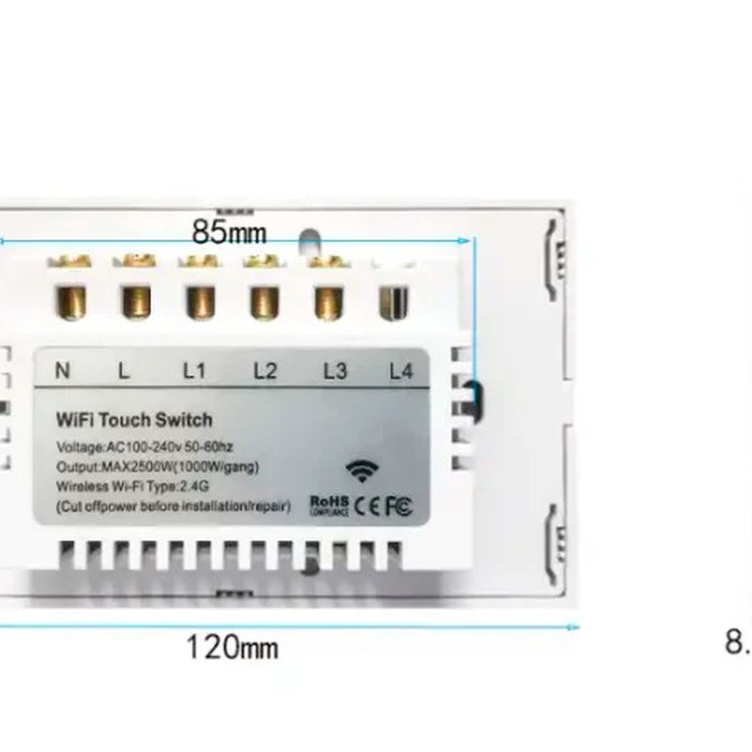 Interruptor Wifi Sin Neutro De 1 Canal Para Sonoff Ewelink image number 2.0