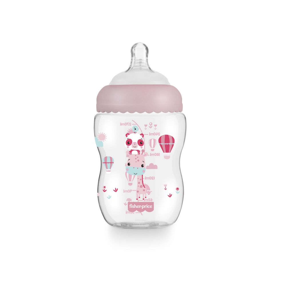 Mamadera Fisher Price First Moments Boca Ancha 270 Ml Rosa image number 3.0
