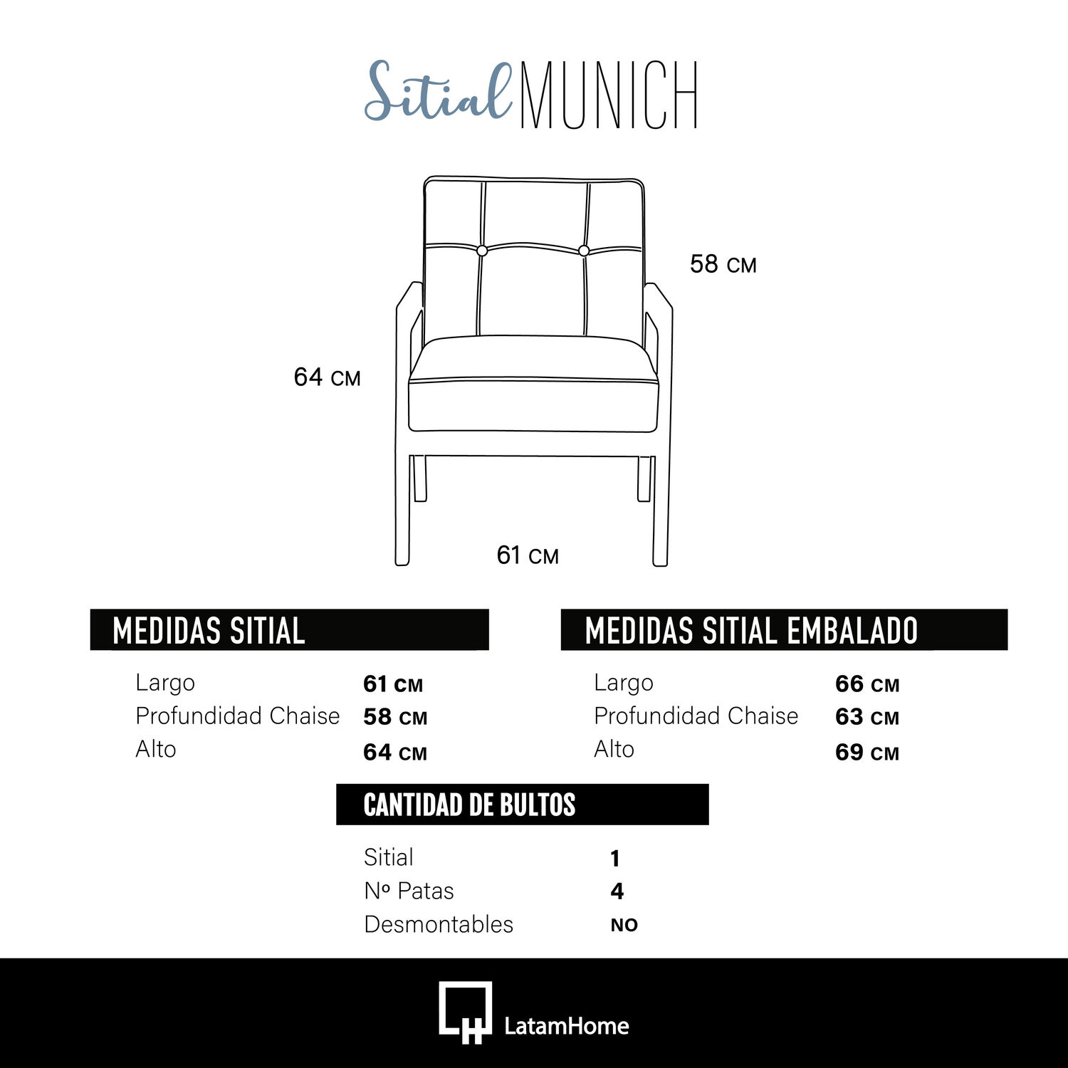 Sitial Munich Cuero Kentucky Negro image number 3.0