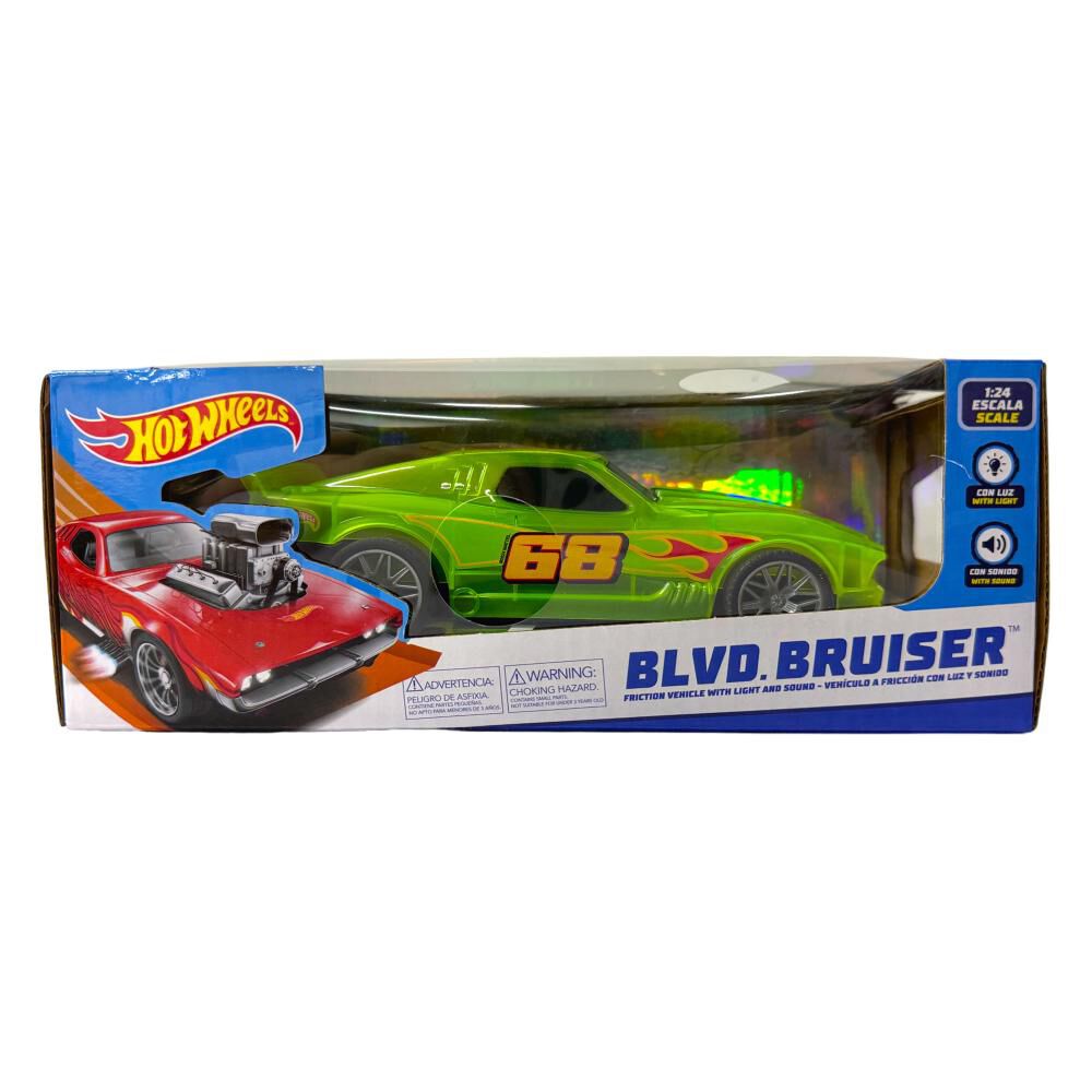 Vehiculo Friction Light & Sound Hot Wheels Blvd Brusier 1:24 image number 2.0