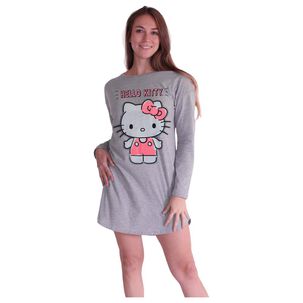 Camisola Algodón Estampada Manga Larga Mujer Hello Kitty