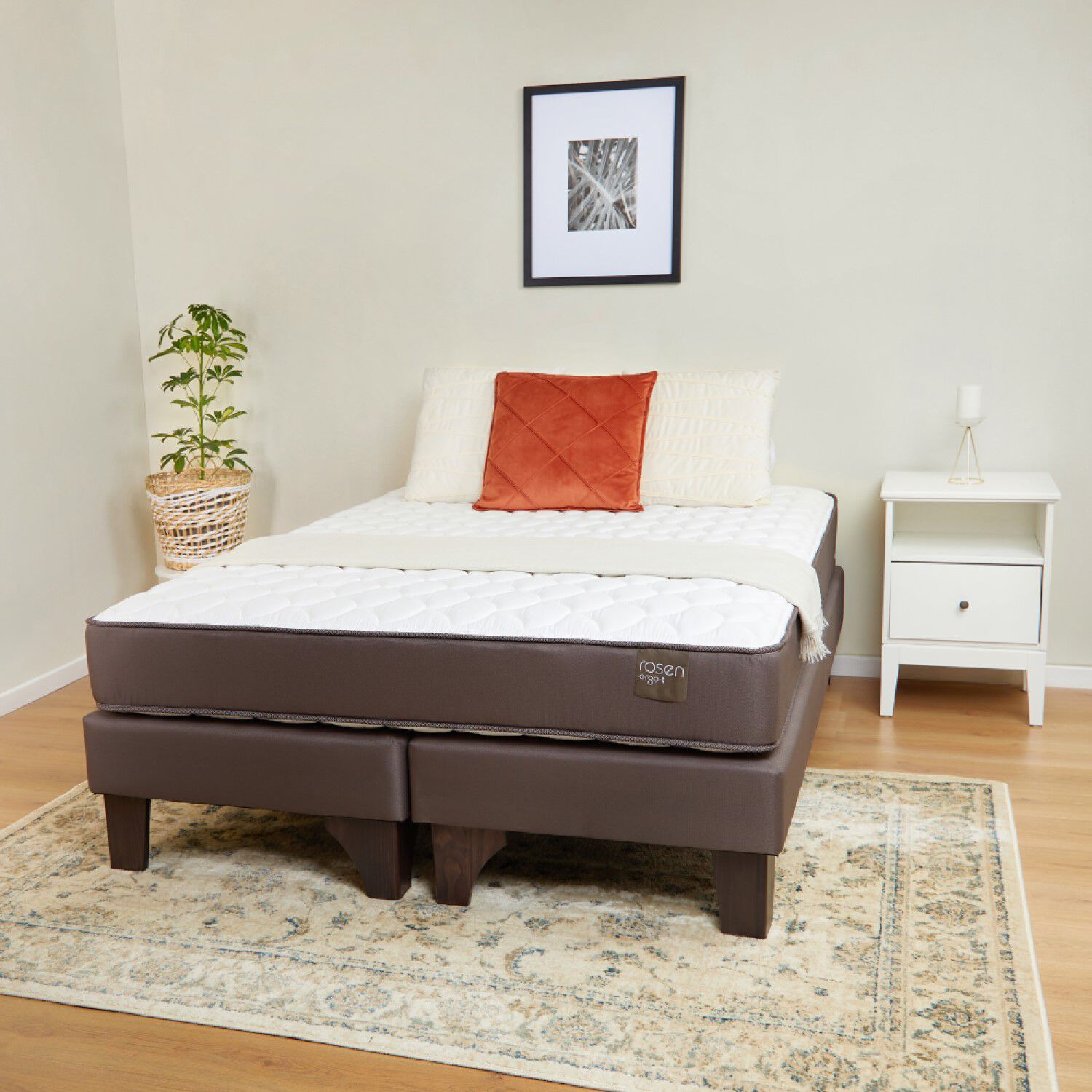 Cama Europea Rosen Ergo T / 2 Plazas / Base Dividida image number 3.0