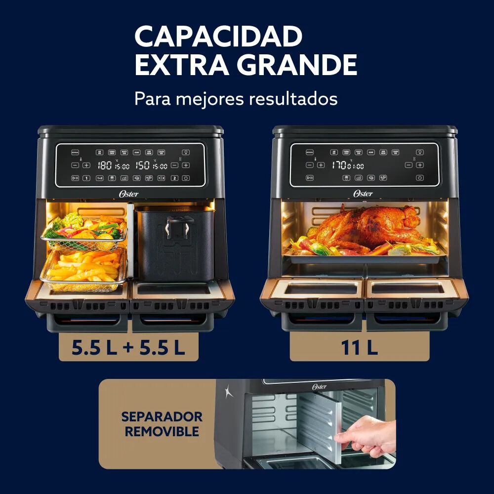 Oster Freidora De Aire Flex 11l De Capacidad Ckstaf11mcddf image number 7.0