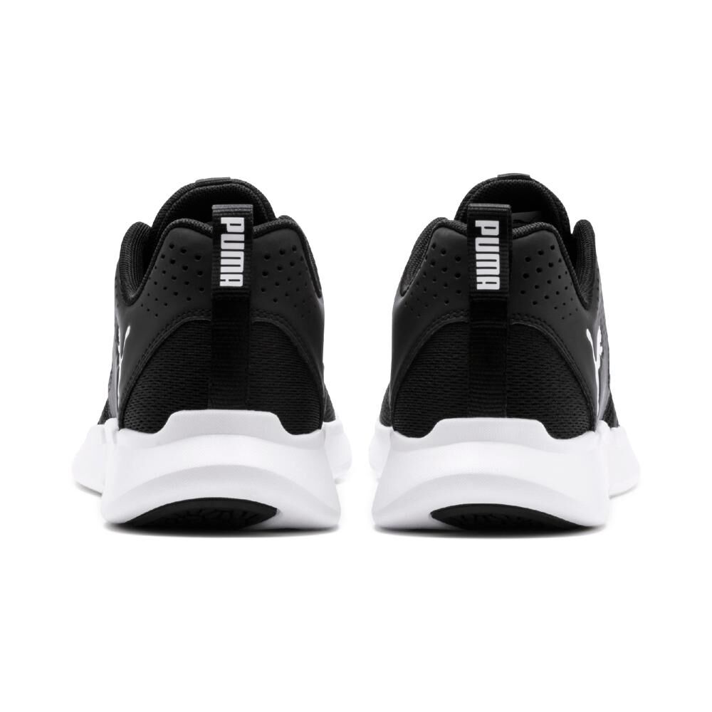 Zapatilla Running Hombre Puma Interflex Modern Negro/blanco image number 4.0