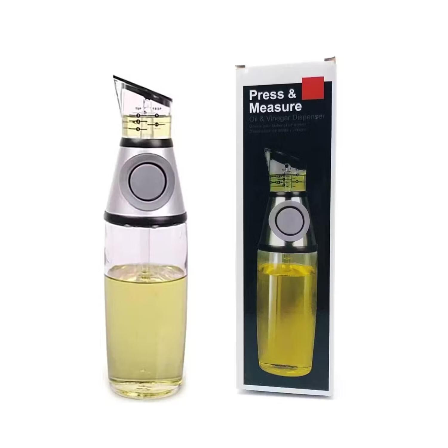 Botella De Vidrio Dispensadora De Aceite O Vinagre 500ml image number 3.0