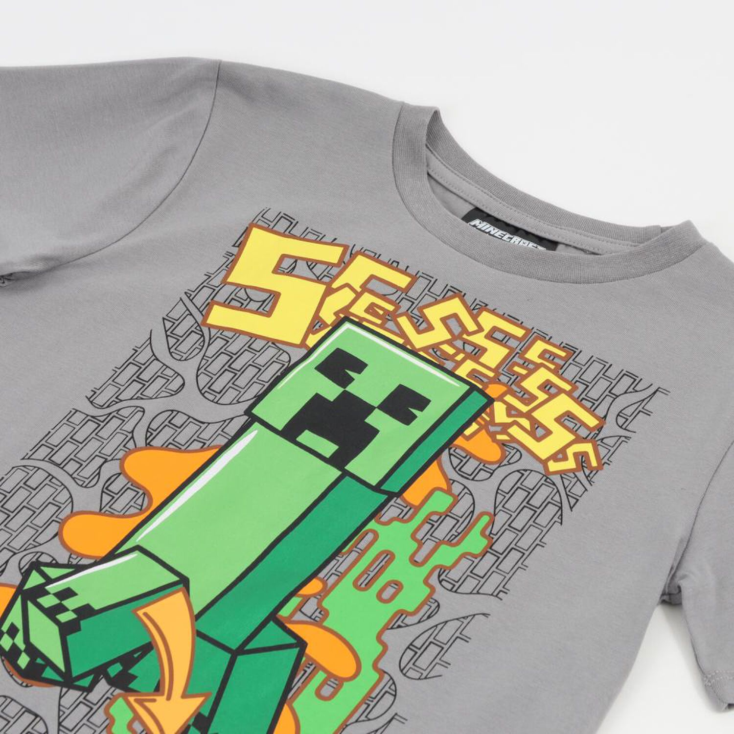 Polera Mc Ni&ntilde;o Creeper Minecraft image number 2.0