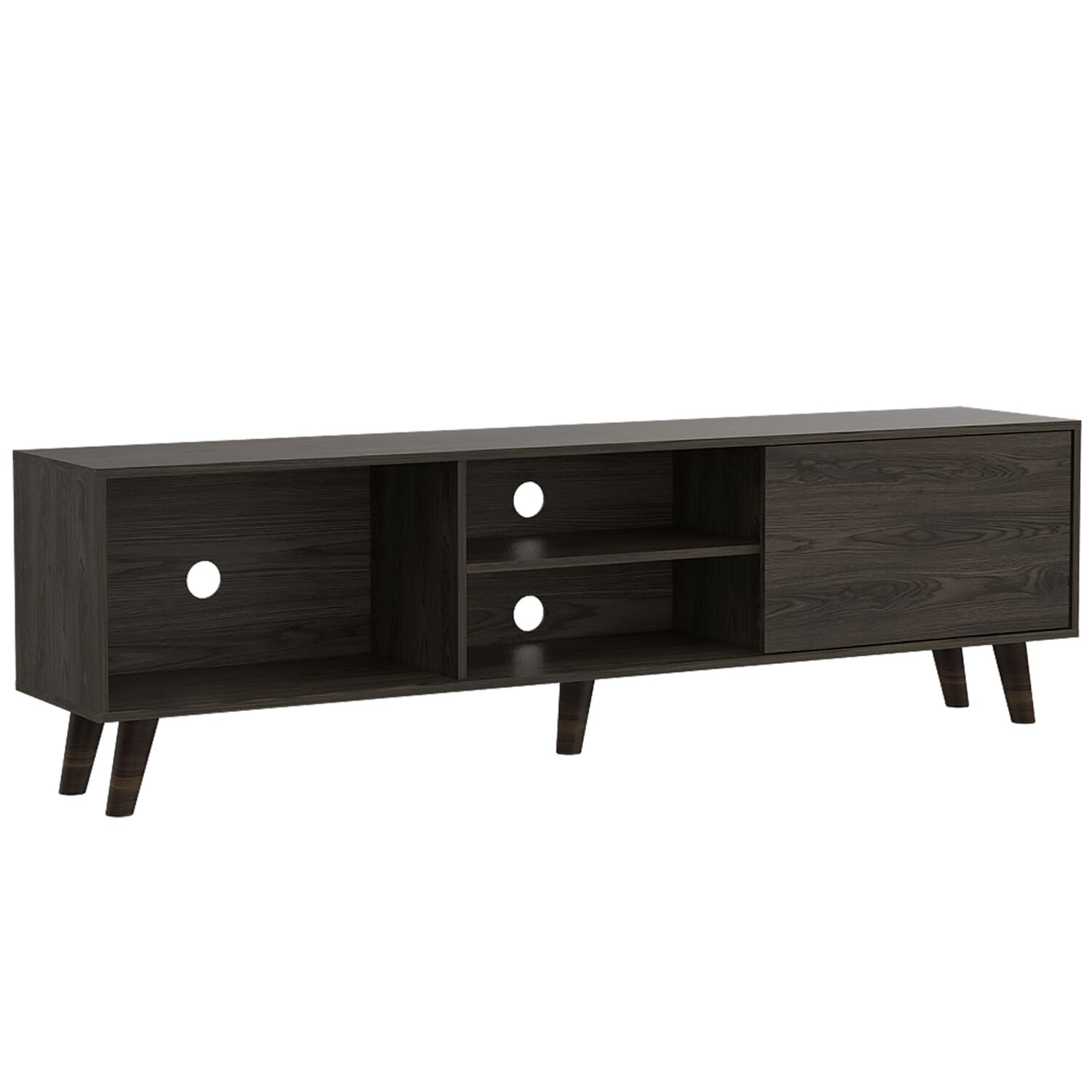 Rack Tv 70" 1 Puerta Fm-015o Caf&eacute; Oscuro image number 0.0