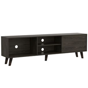 Rack Tv 70" 1 Puerta Fm-015o Caf&eacute; Oscuro