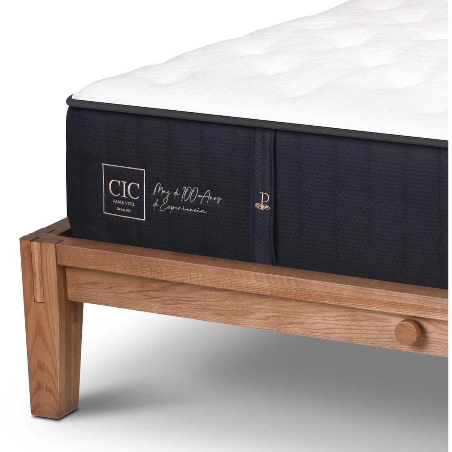 Cama Europea Cic Premium / 2 Plazas / Base Normal + Almohadas image number 4.0