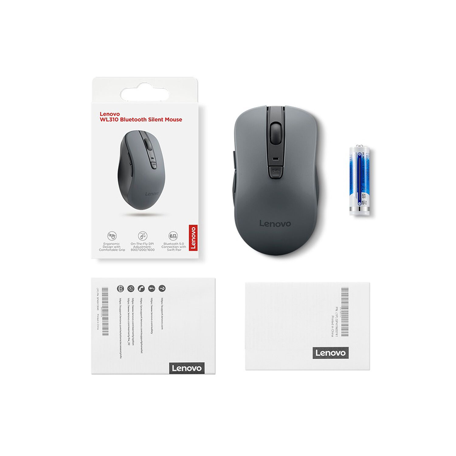 Mouse Inalambrico Wl310 Bluetooth Silencioso (sin Bateria) image number 3.0
