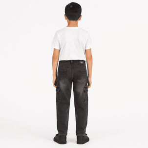 Pantal&oacute;n Jeans Cargo Ni&ntilde;o Denim Estilo Urbano