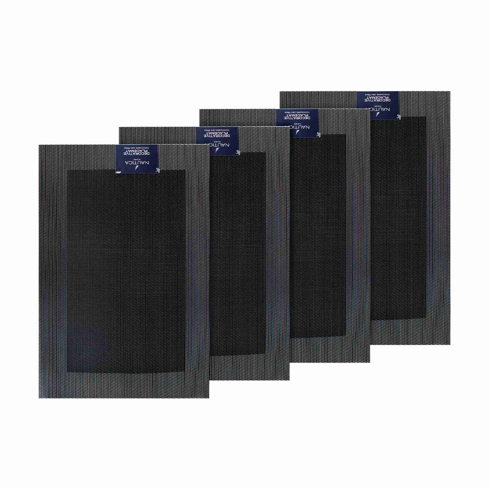 Pack 4 Individuales De Mesa Nautica Home 45x30cm Negro image number 3.0