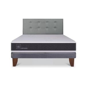 Cama Europea Cic Ortopedic / 2 Plazas / Base Normal + Respaldo
