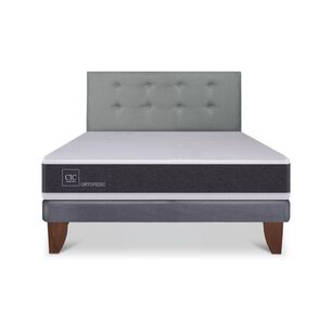 Cama Europea Cic Ortopedic / 2 Plazas / Base Normal + Respaldo