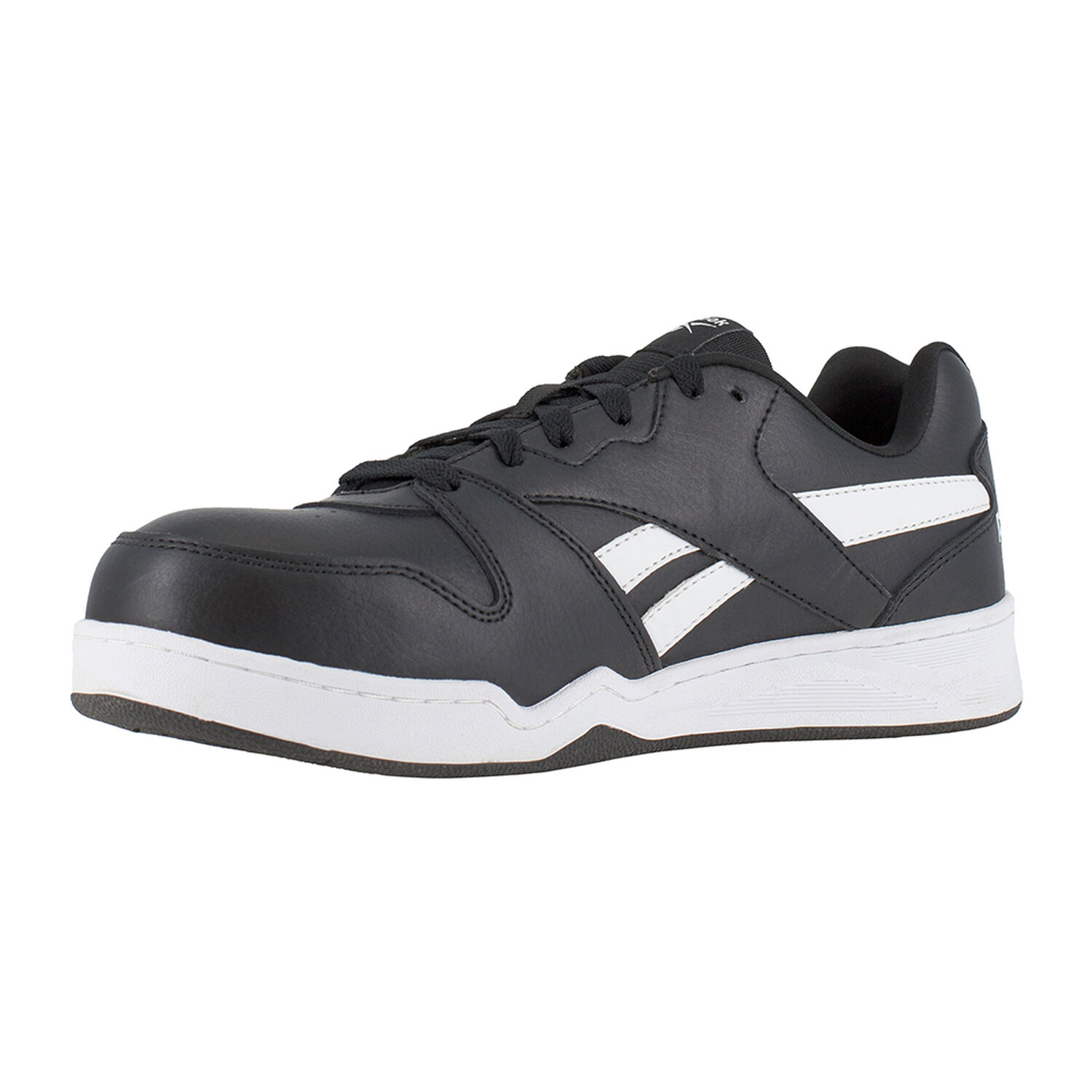 Zapatilla De Seguridad Reebok Clasica Ca&ntilde;a Baja Negro Hombre image number 2.0