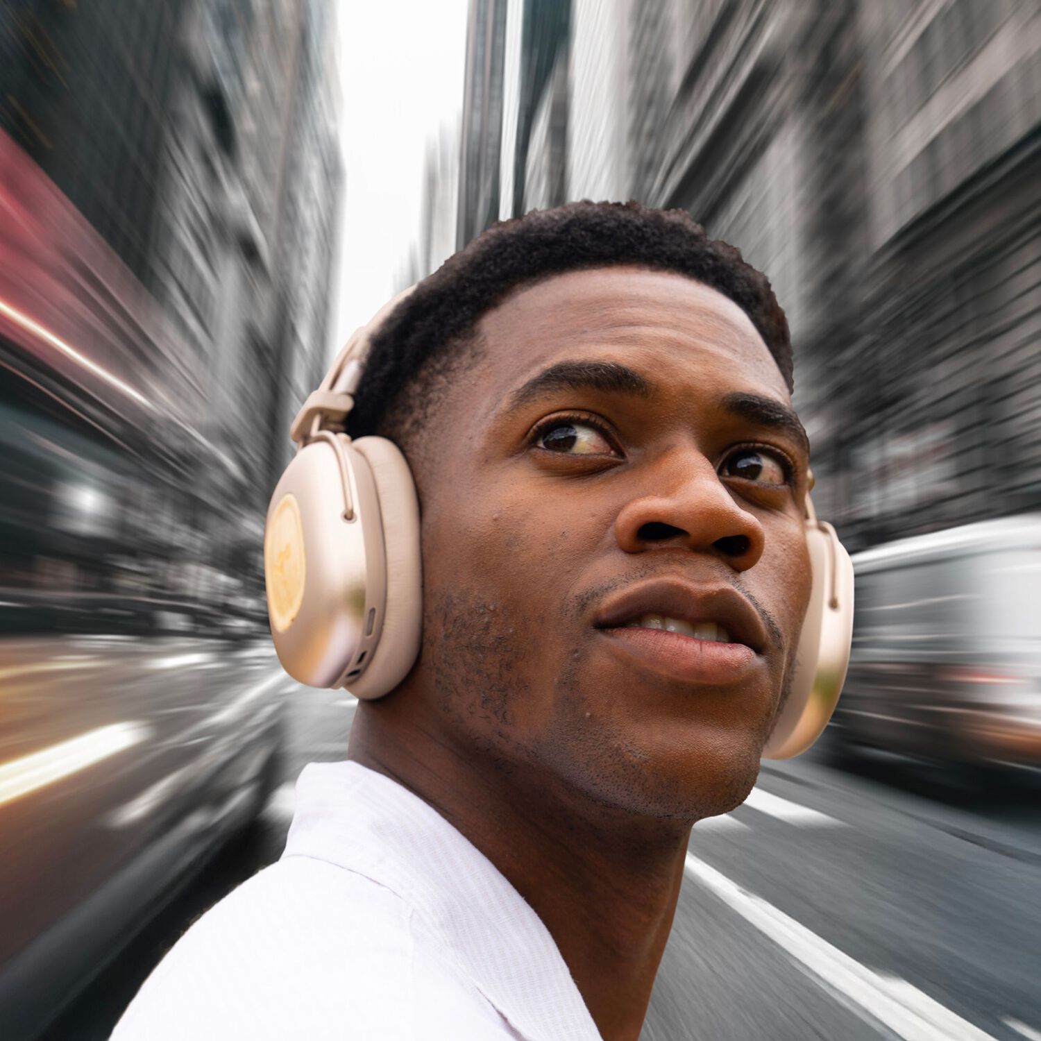 Aud&iacute;fono Bluetooth Positive Vibration Rebel Anc Beige image number 3.0