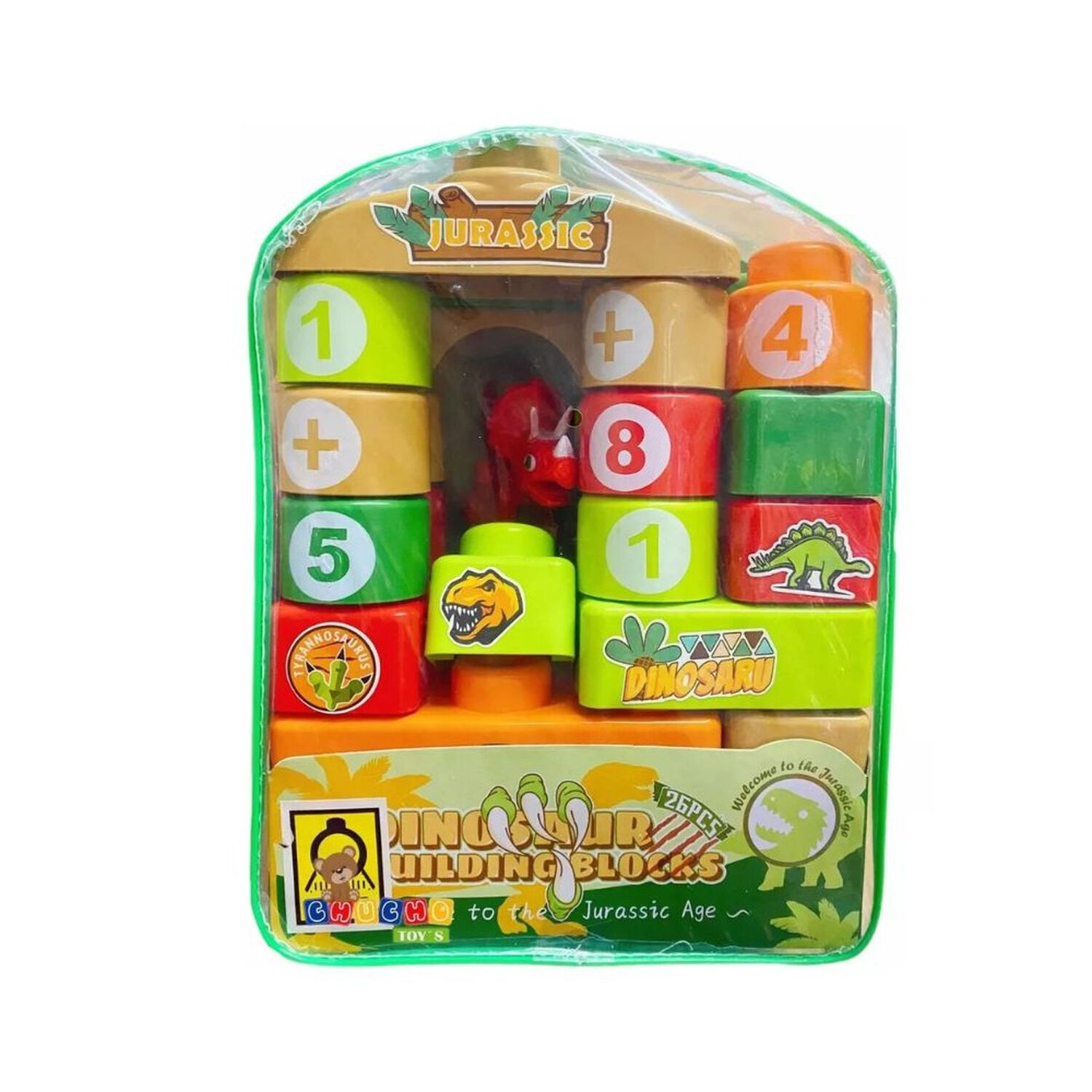 Juguete Bloque 22 Piezas Dinosaurios Para Ni&ntilde;os image number 2.0