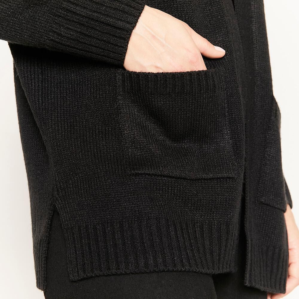 Sweater Cardigan Con Aplicación Cuello V Mujer Kimera image number 4.0