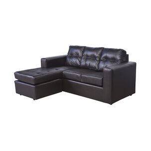 Sofá Casa Ideal Rodas / 3 Cuerpos + Pouf