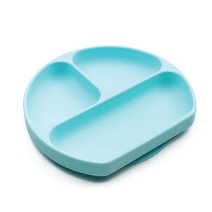Plato Con Agarre (silicona) / Siliconegripdish Celeste
