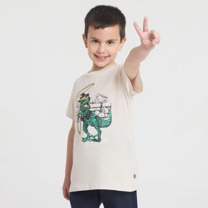 Polera Manga Corta Cuello Redondo Niño Topsis