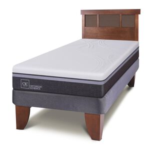 Cama Europea Cic Ortopedic Advance / 1.5 Plazas / Base Normal + Respaldo