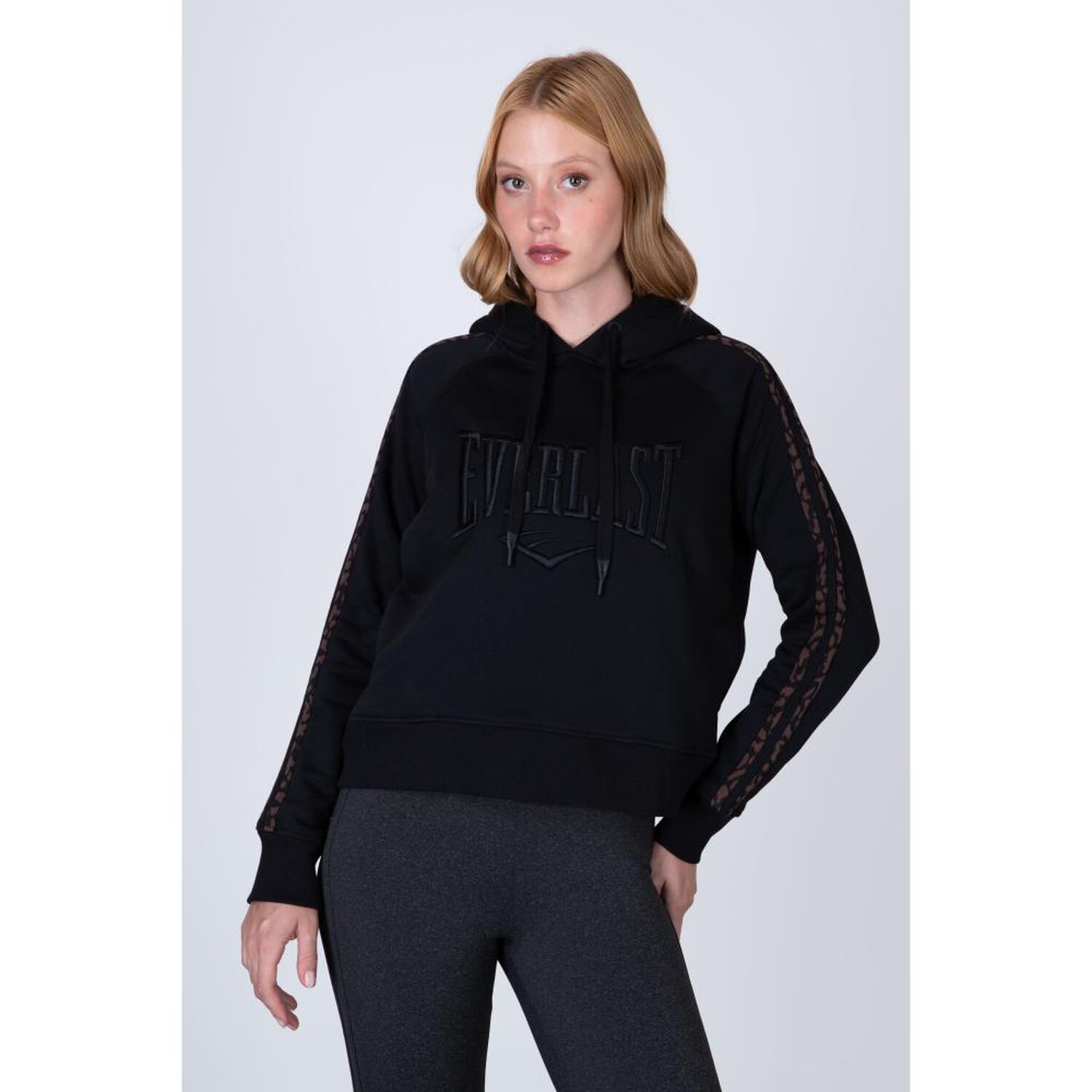Poleron Hood Alba White Melange Everlast image number 0.0