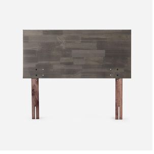Cama Europea Rosen Ergo T / 1.5 Plazas / Base Normal + Respaldo Tabor Grafito