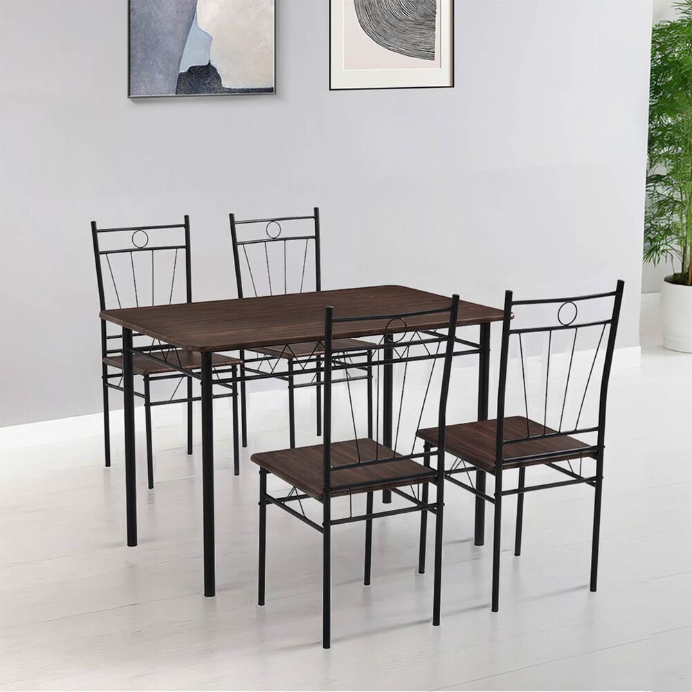 Juego De Comedor 4p Verona Negro 74x70x110 Cm image number 1.0