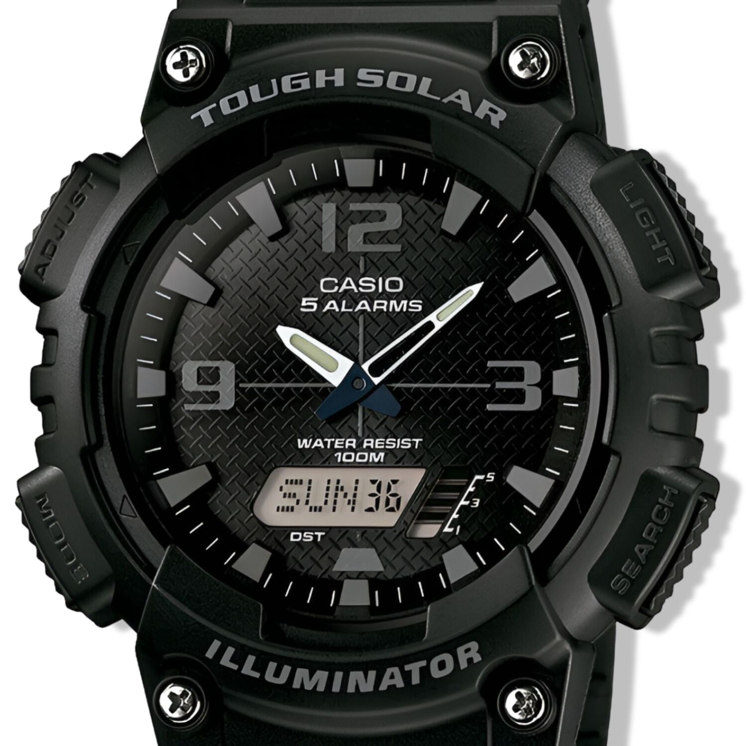 Reloj Casio Solar De Hombre Aq-s810w-1a2vdf Sport Line Black image number 1.0