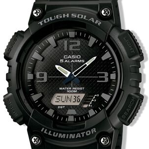 Reloj Casio Solar De Hombre Aq-s810w-1a2vdf Sport Line Black