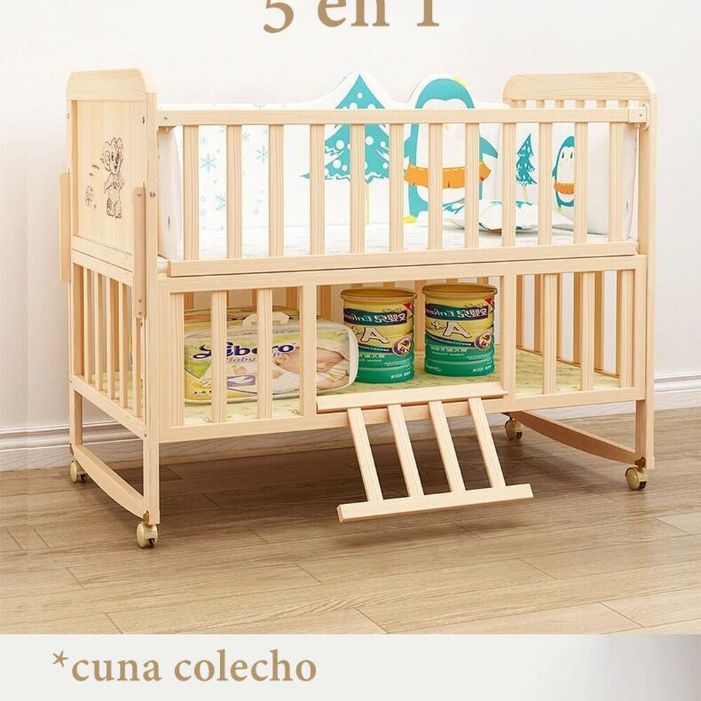 Cuna Colecho Madera Pack&play Lubabycas Con Mudador image number 6.0