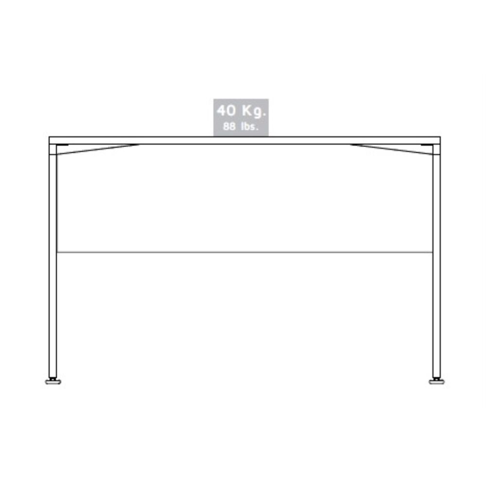 Escritorio 120x75x60 Cm Fm-008n Negro Y Caf&eacute; Oscuro image number 6.0