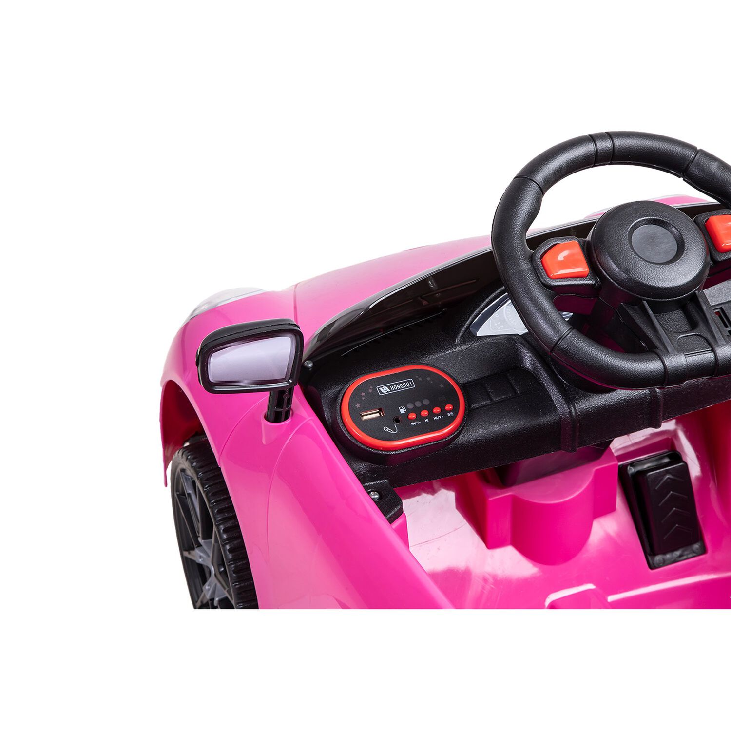 Auto Deportivo El&eacute;ctrico Race Rosa Bebesit image number 5.0
