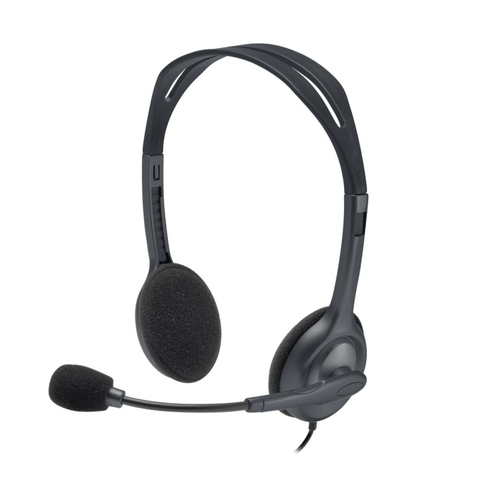Audifono Headset Con Microfono Jack 3.5 Gris H111 image number 0.0