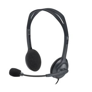 Audifono Headset Con Microfono Jack 3.5 Gris H111