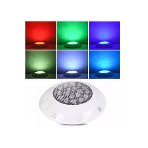 Foco Luz Led De Piscina Con Control Remoto 24w Multicolor