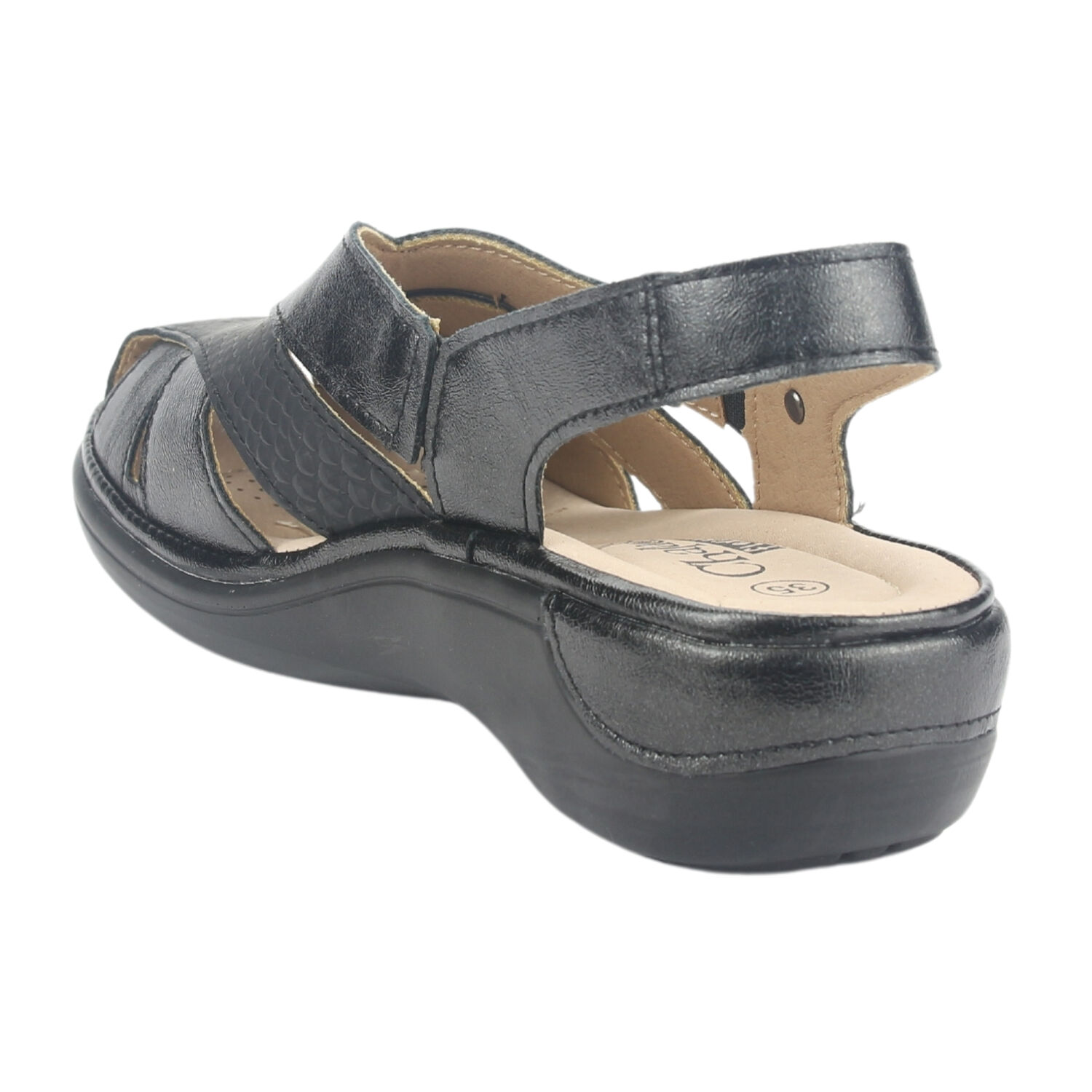 Sandalia Chalada Mujer Mestico-1 Negro Casual image number 3.0