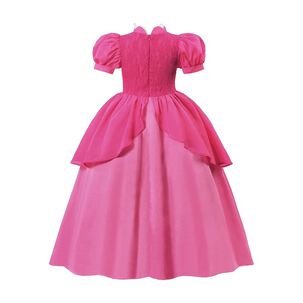 Disfraz Vestido Princesa Peach Ni&ntilde;as Super Mario Bros