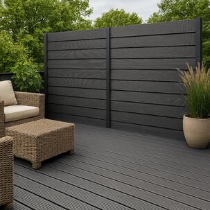 Pack De 5 Muros Separadores Divisores Wpc Madera Clara