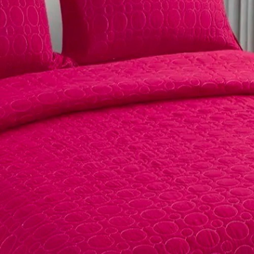 Cubrecama Quilt 2 Plazas Liso Rojo image number 1.0