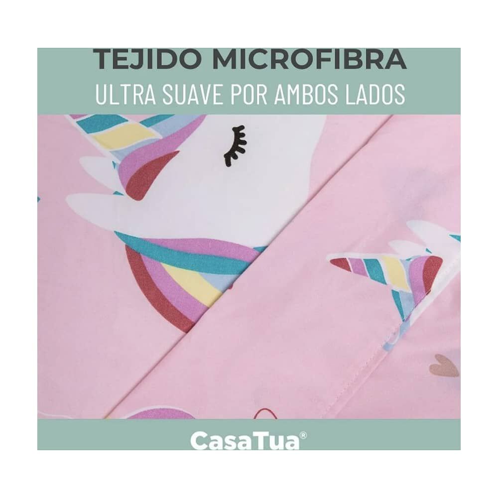 Sabanas 1,5 Plaza Ni&ntilde;a Ni&ntilde;o Estampadas + Funda Almohada Casatua image number 3.0
