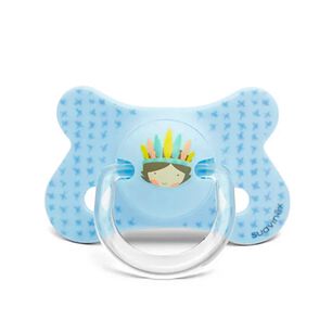 Chupete Fusi&oacute;n Anat&oacute;mico Silicona +4/18m Indio Azul