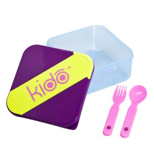 Herm&eacute;tico Kido Con Cubiertos Libre De Bpa Colores - Ps