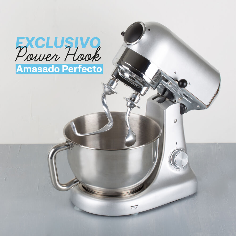 Batidora Hook Mixer Silver + Pasta Maker image number 4.0