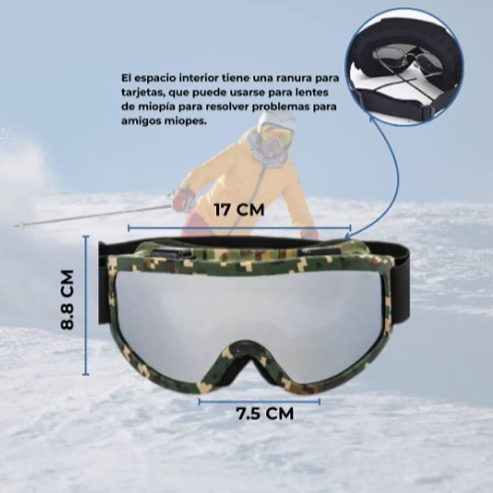 Antiparra Lentes De Nieve Para Adultos Ski Y Snowboard Caf&eacute; image number 3.0