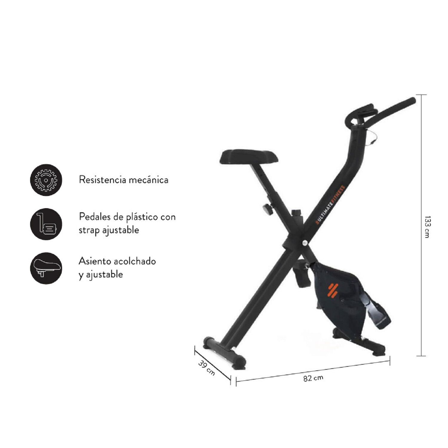 Bicicleta Est&aacute;tica Plegable Magn&eacute;tica X20 Pro image number 7.0
