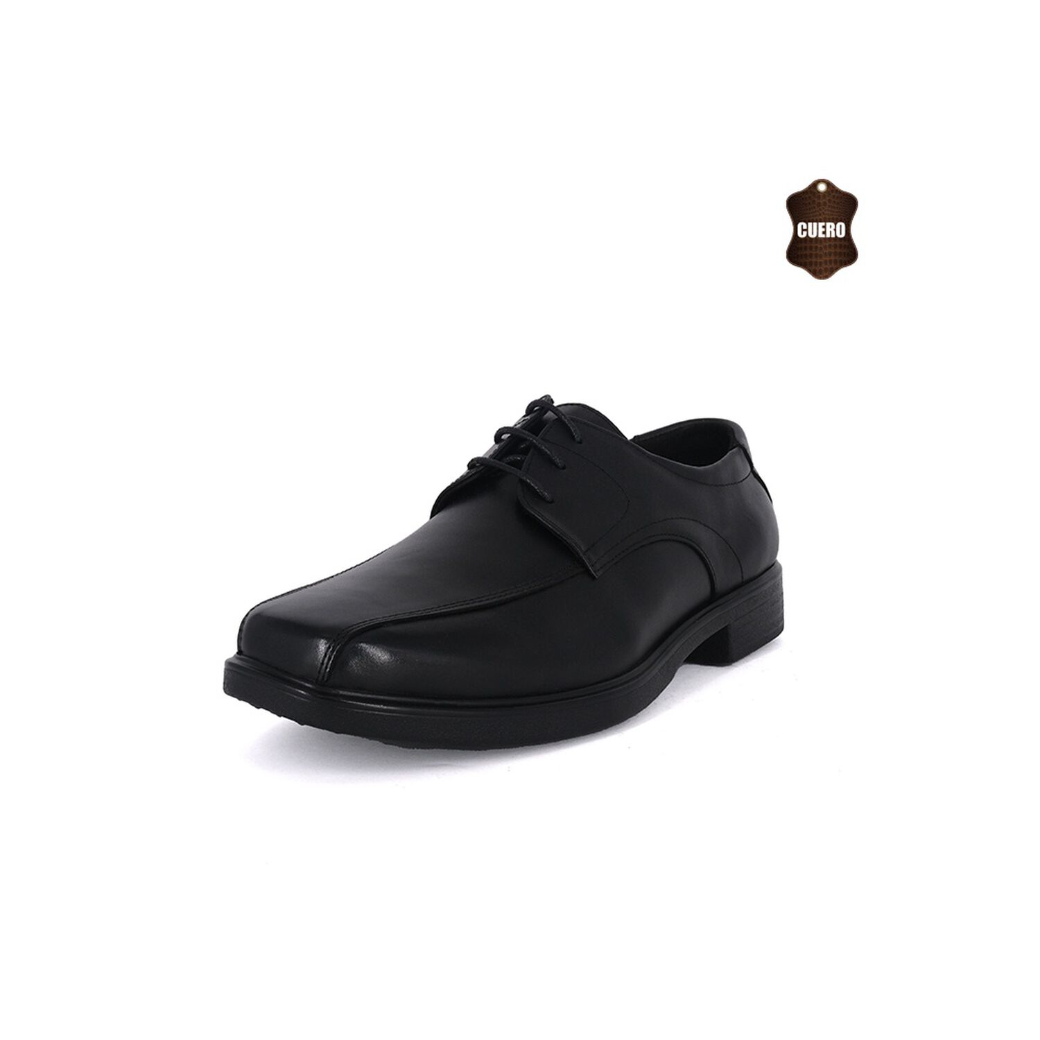 Zapato De Cuero Alcor Negro London Adixt image number 0.0